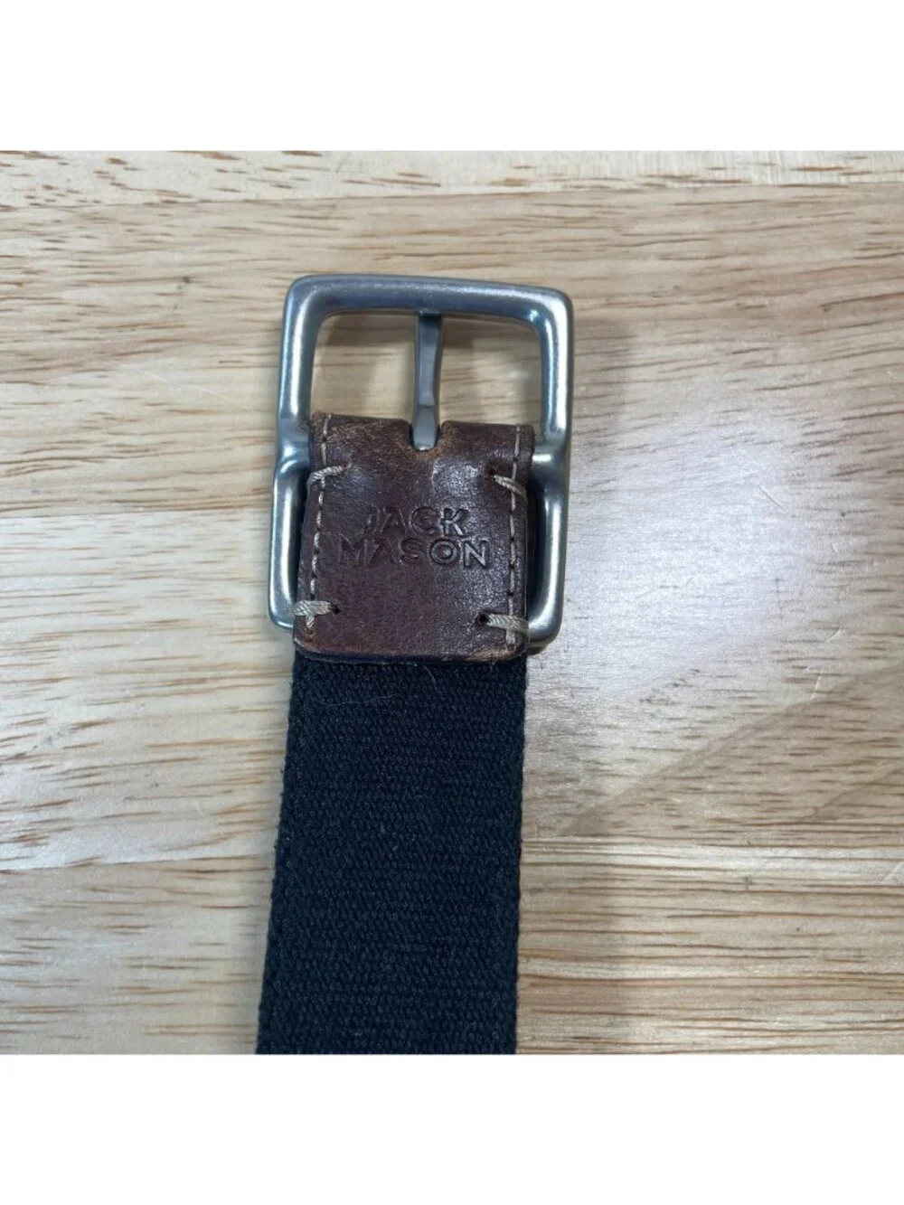 Jack Mason NCAA Iowa Hawkeyes Reversible Leather Fabric Belt Men Size 42